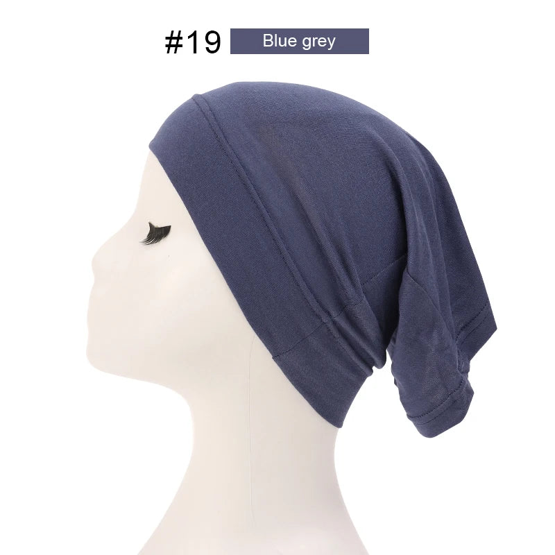 Hijab Casquettes Modal Coton - Sous-Écharpe Turban Islamique Femmes