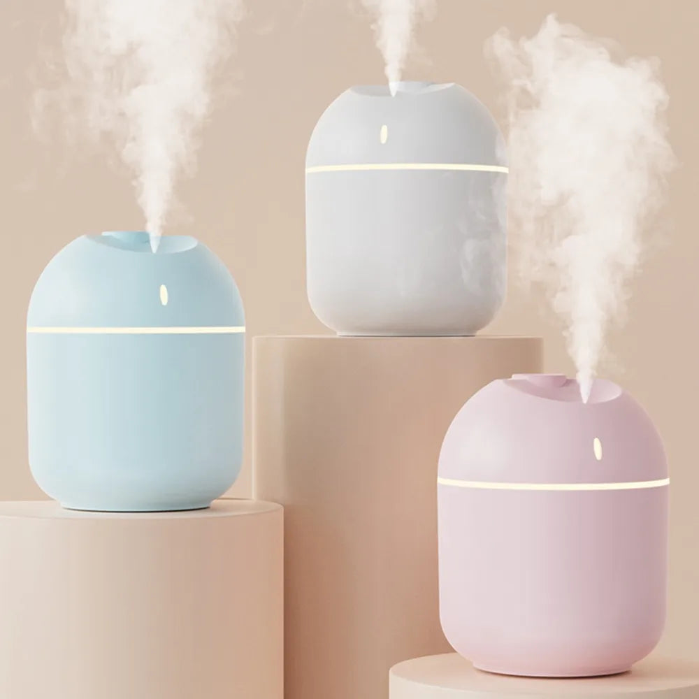 Humidificateur d'Air 270ML USB - Diffuseur Arôme Brume Fraîche LED