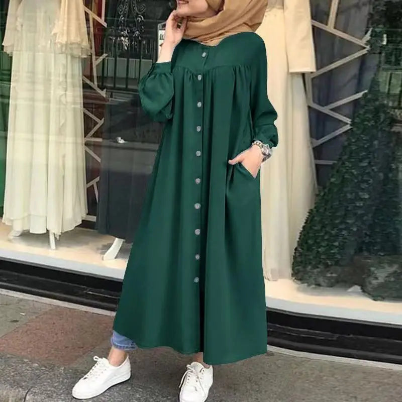 Abaya Vintage Dubaï - Robe Caftan Musulmane Élégante Style Arabe