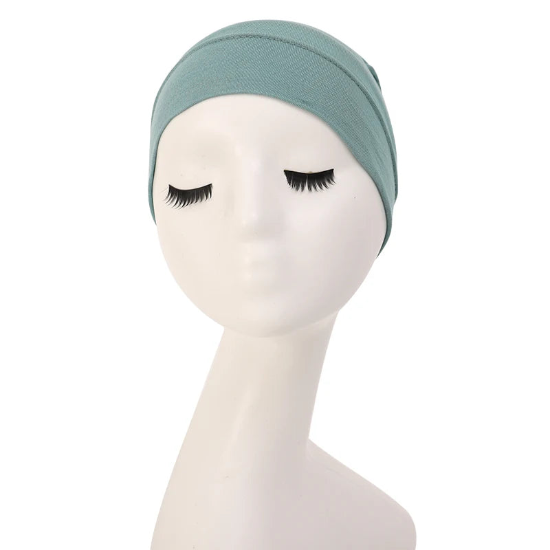Hijab Casquettes Modal Coton - Sous-Écharpe Turban Islamique Femmes