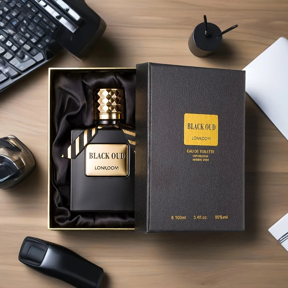 Parfum Oud Noir 100ml Homme - Eau de Toilette Luxe Boisé Mystérieux