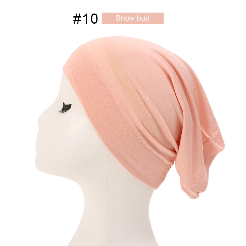 Hijab Casquettes Modal Coton - Sous-Écharpe Turban Islamique Femmes