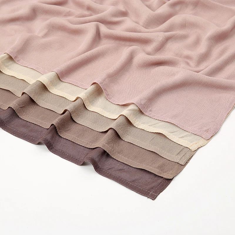 Hijab Modal Rayonne Coton - Écharpe Musulmane Unie 170x70cm