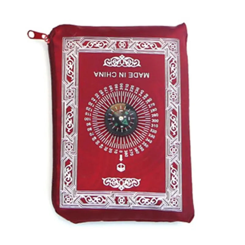 Tapis Prière Musulman Portable Imperméable - Avec Boussole Vintage