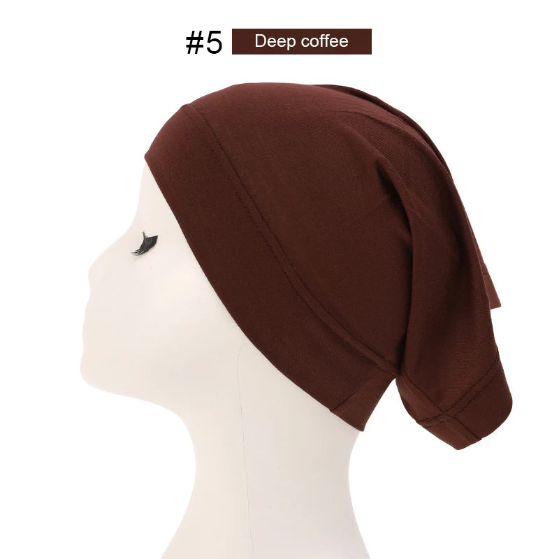 Hijab Casquettes Modal Coton - Sous-Écharpe Turban Islamique Femmes