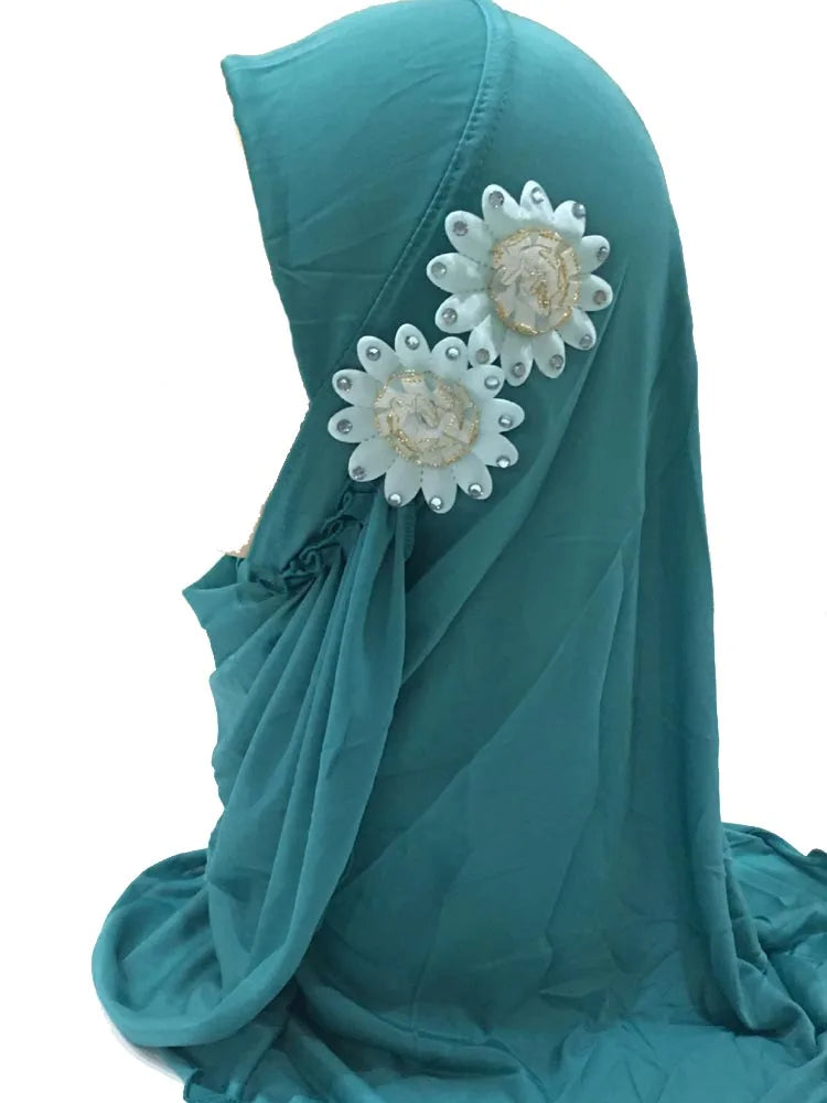 Hijabs Enfants Filles 2-7 ans - Turbans Instantanés Sous-Écharpe Prière