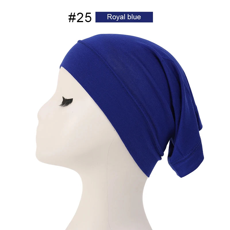 Hijab Casquettes Modal Coton - Sous-Écharpe Turban Islamique Femmes