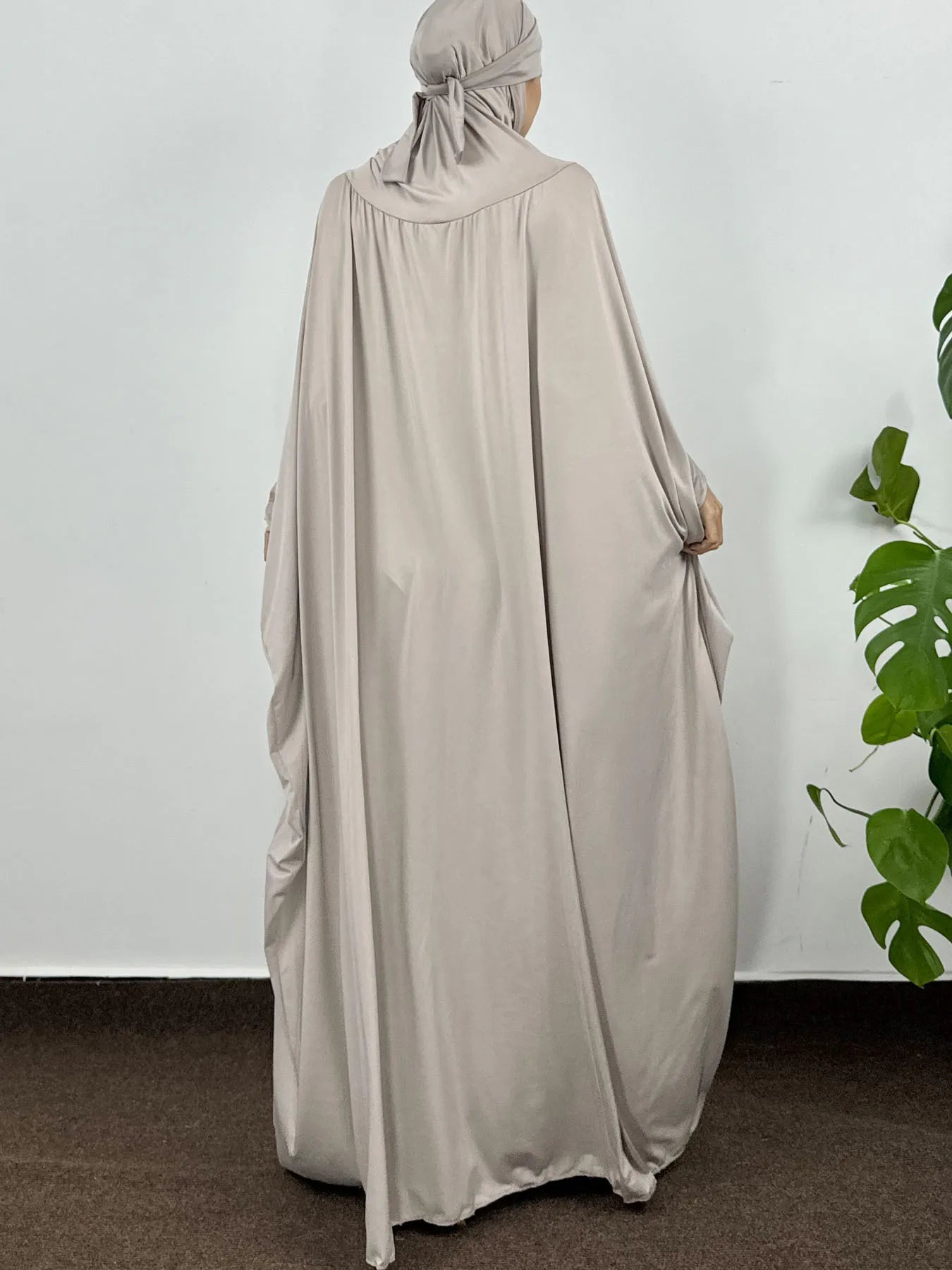 Abaya islamique modeste Ramadan robe musulmane Abayas à capuche à manches longues une pièce prière Hijab robe femmes Jilbabs caftans turcs