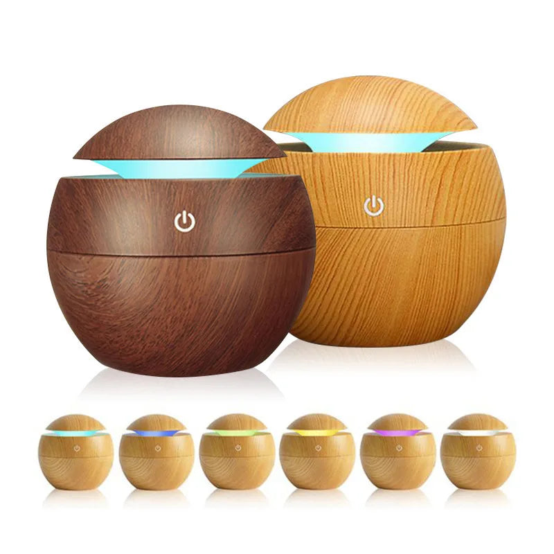Humidificateur Champignon 200ml USB - Diffuseur Arôme LED 7 Couleurs