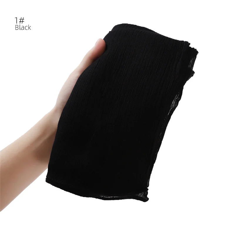 Écharpe Hijab à Plis Rayonne Coton - Turban Musulman Grande Taille
