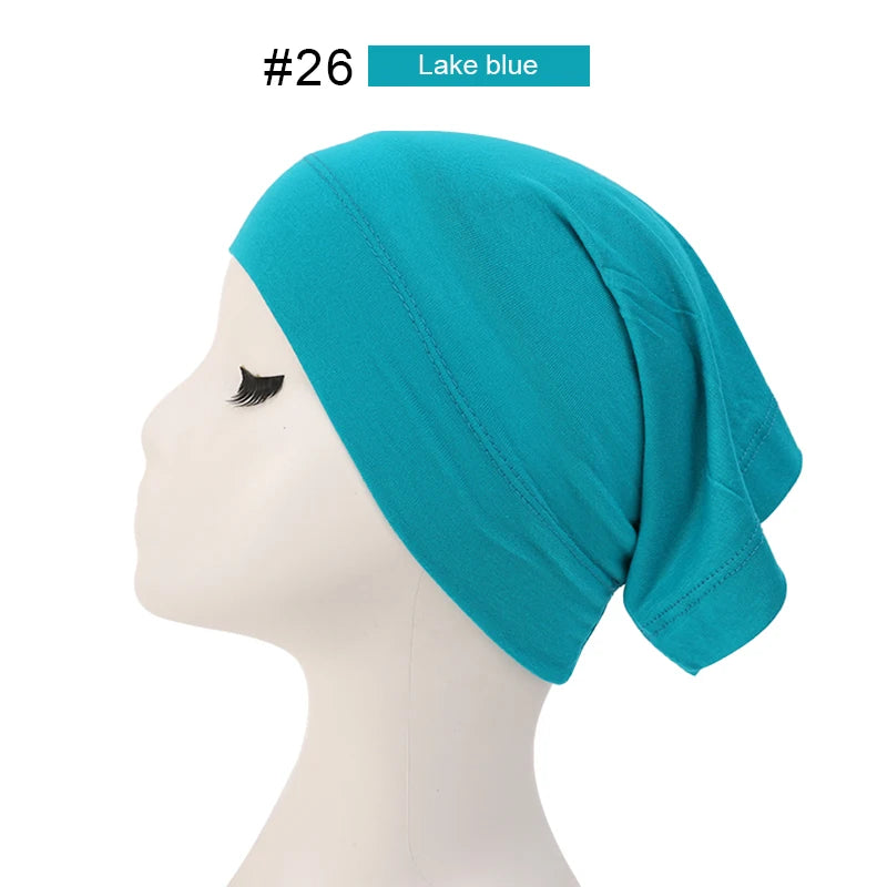 Hijab Casquettes Modal Coton - Sous-Écharpe Turban Islamique Femmes