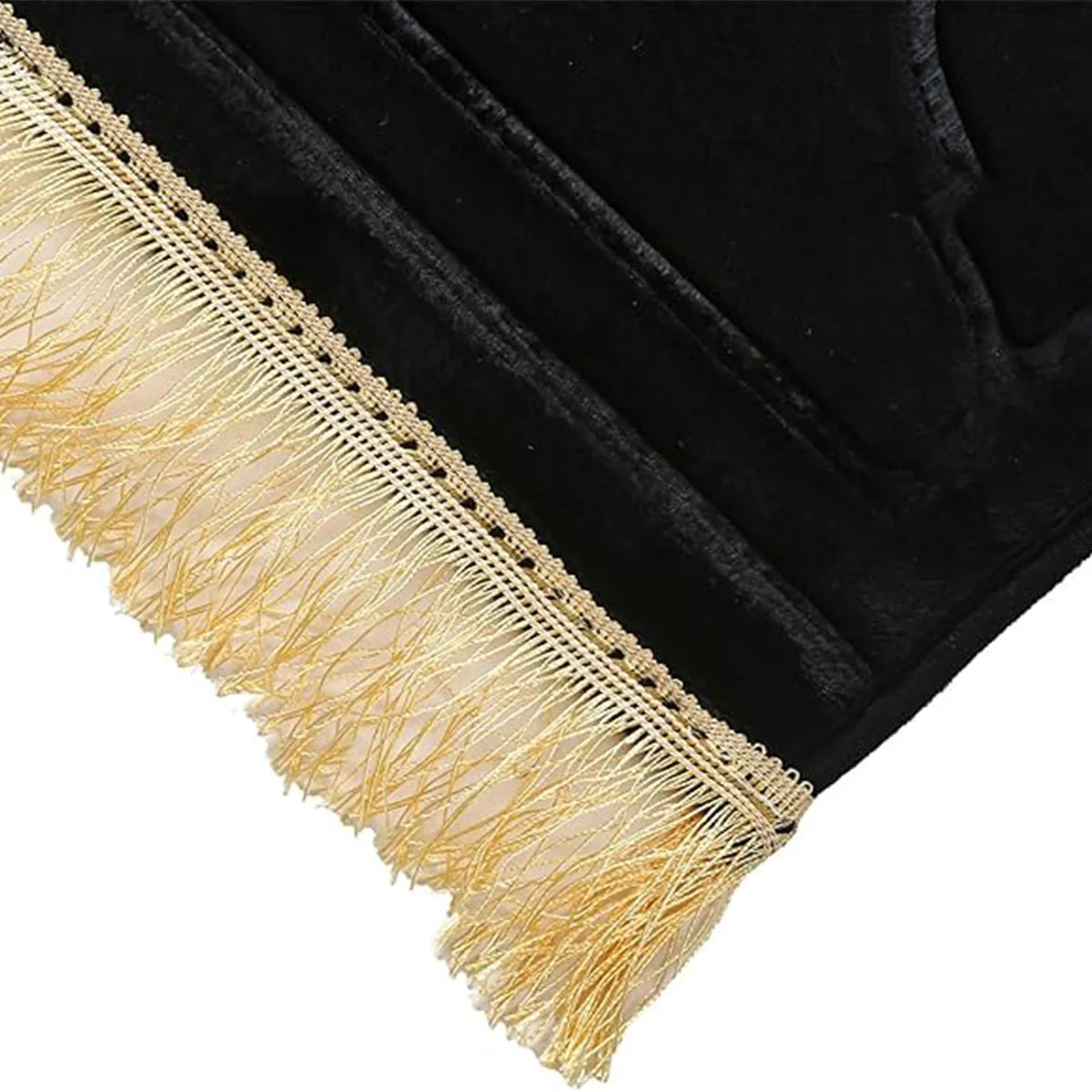 Tapis de Prière Épais Peluche - Flanelle Pampilles Imprimé Irrégulier