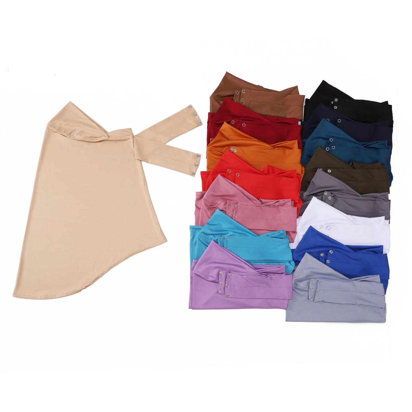 Hijab Instantané avec Boutons - Jersey Turban Niqab Amira Haute Qualité