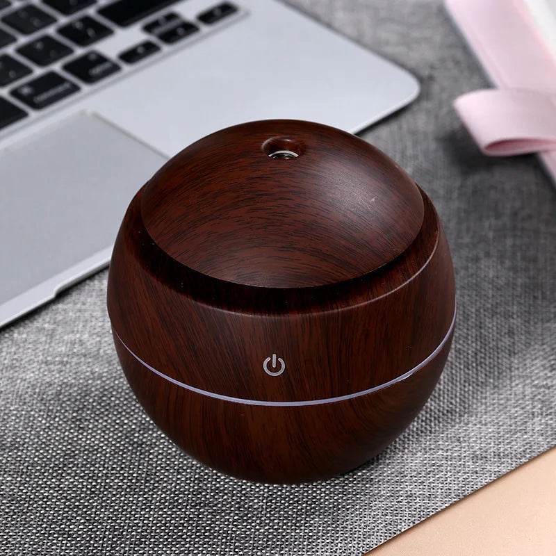 Humidificateur Champignon 200ml USB - Diffuseur Arôme LED 7 Couleurs