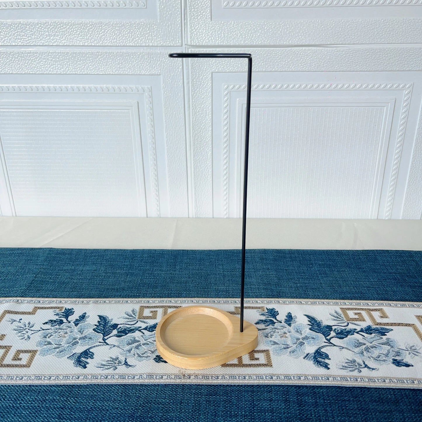 Brûleur d'Encens Bois Rond - Porte-Bâtons Plateau Ornement Chambre