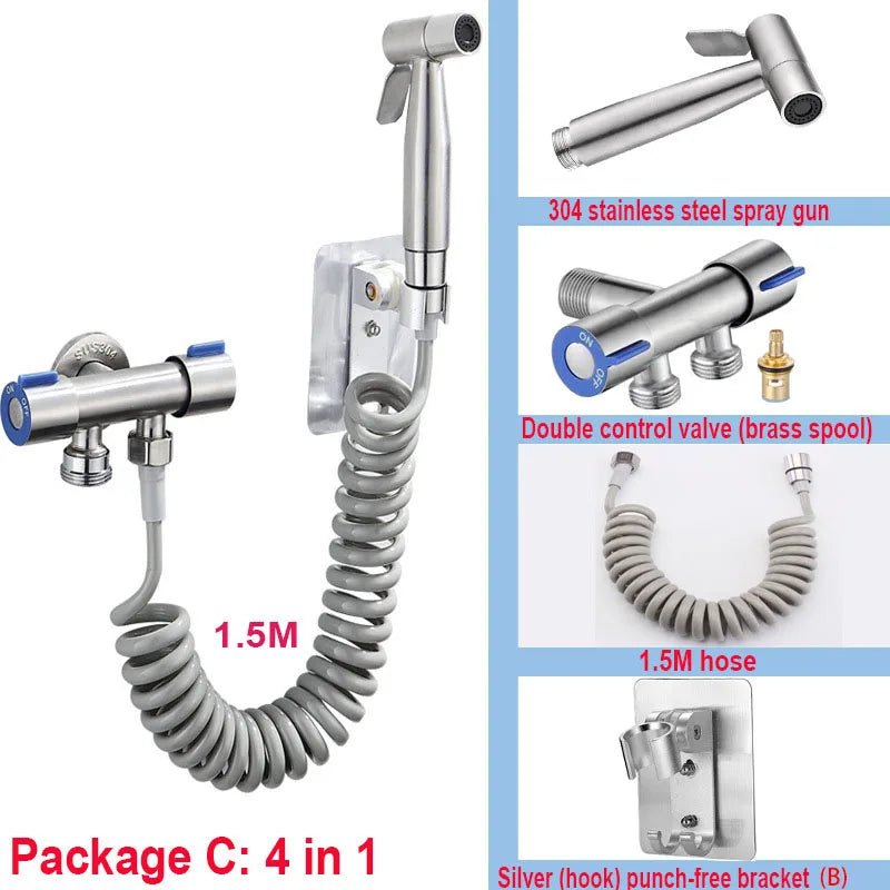Ensemble de lavage pour femmes, bidet, douche, toilettes, douche, WC, pénétration de lavement, pistolet de pulvérisation de toilette anale, articles de salle de bains, accessoires pulvérisateur