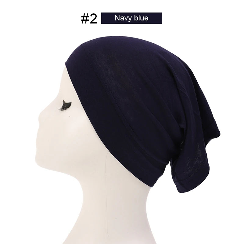 Hijab Casquettes Modal Coton - Sous-Écharpe Turban Islamique Femmes