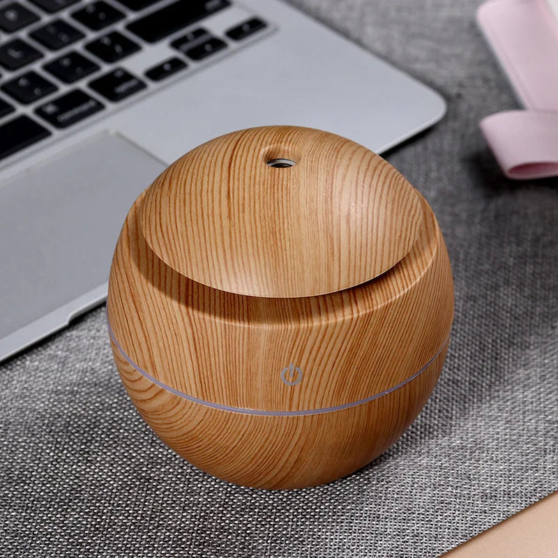 Humidificateur Champignon 200ml USB - Diffuseur Arôme LED 7 Couleurs