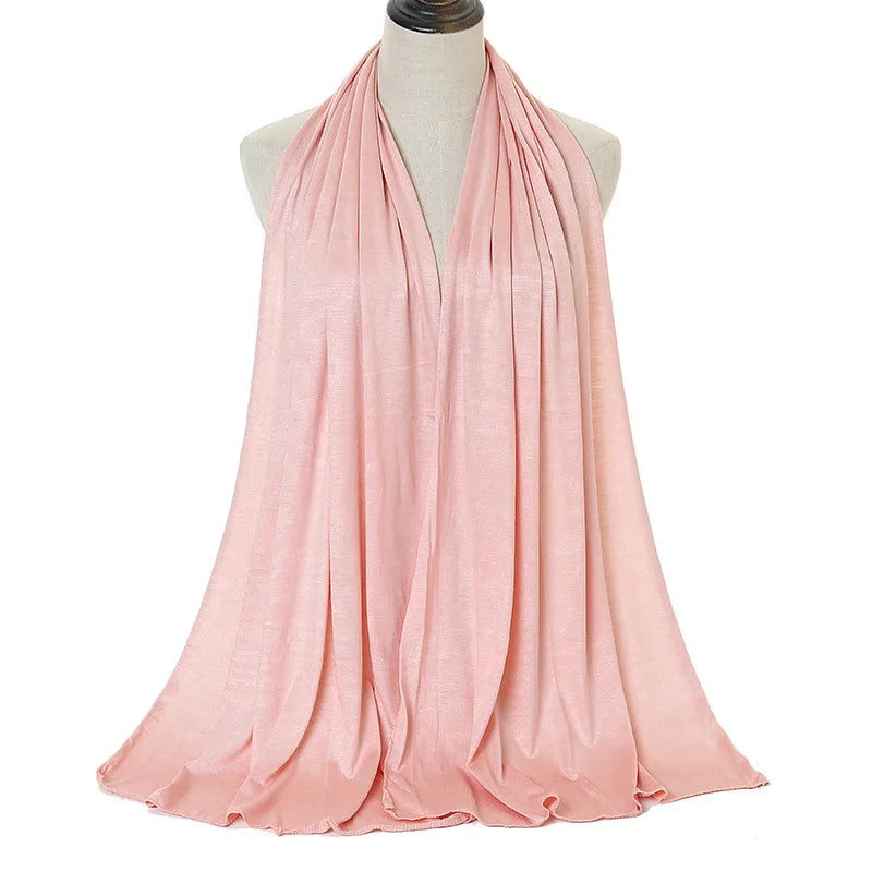 Hijab Jersey Coton Modal 170x60cm - Long Châle Musulman Turban Doux