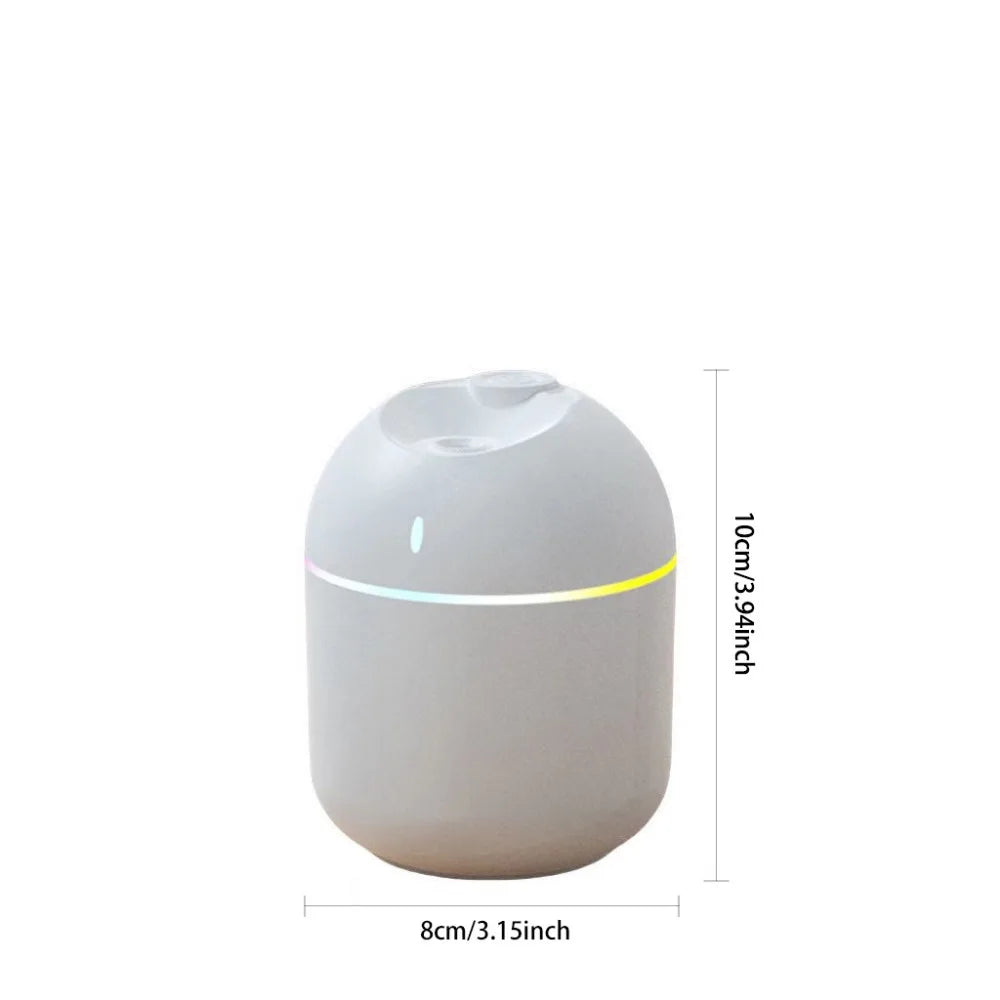 Humidificateur d'Air 270ML USB - Diffuseur Arôme Brume Fraîche LED