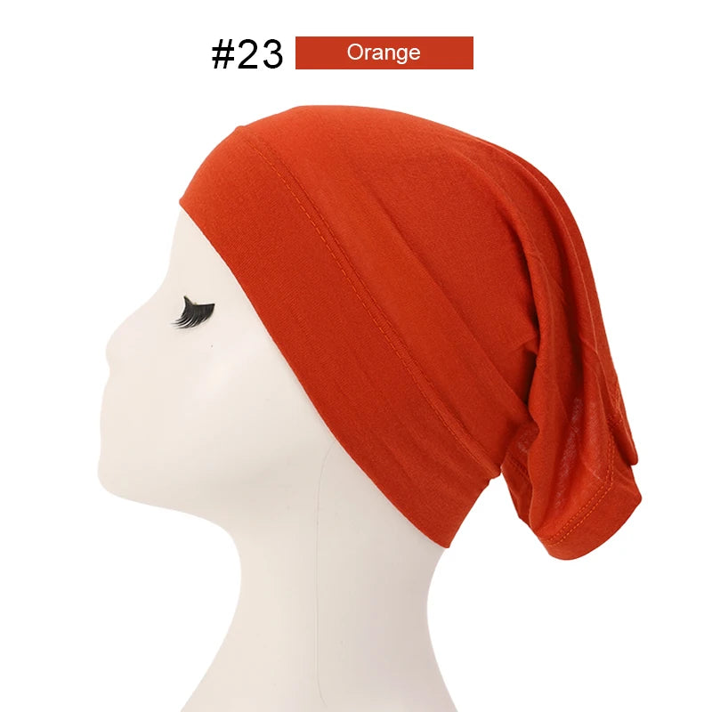 Hijab Casquettes Modal Coton - Sous-Écharpe Turban Islamique Femmes