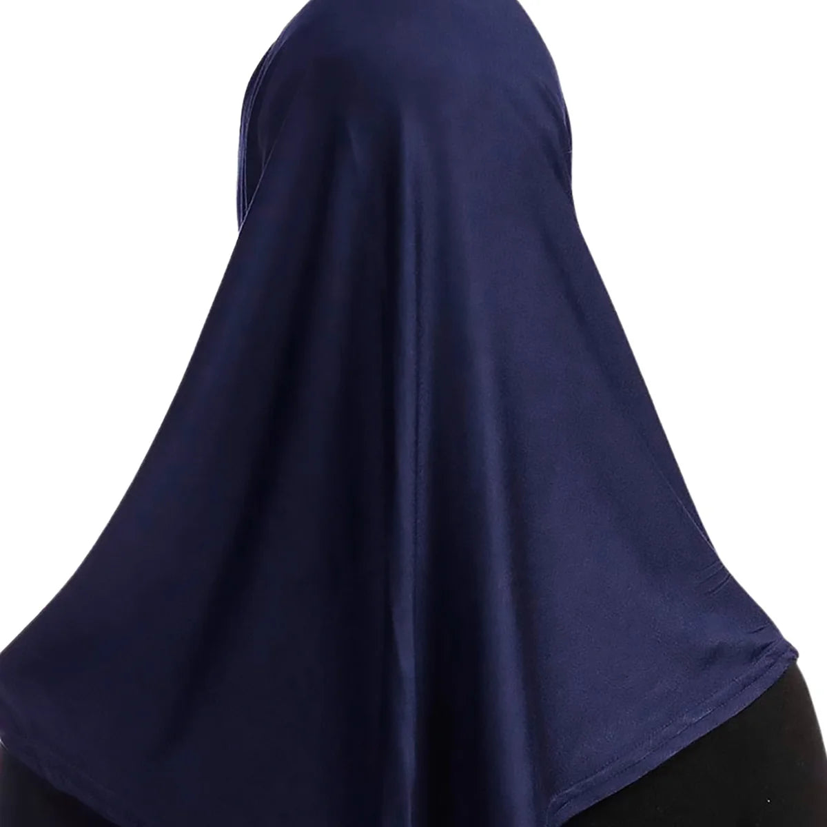 Modal Islamique Noir Hijab Abaya - Jersey Turban Enveloppe Instantanée
