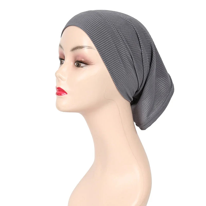 Hijab Casquettes Modal Coton - Sous-Écharpe Turban Islamique Femmes