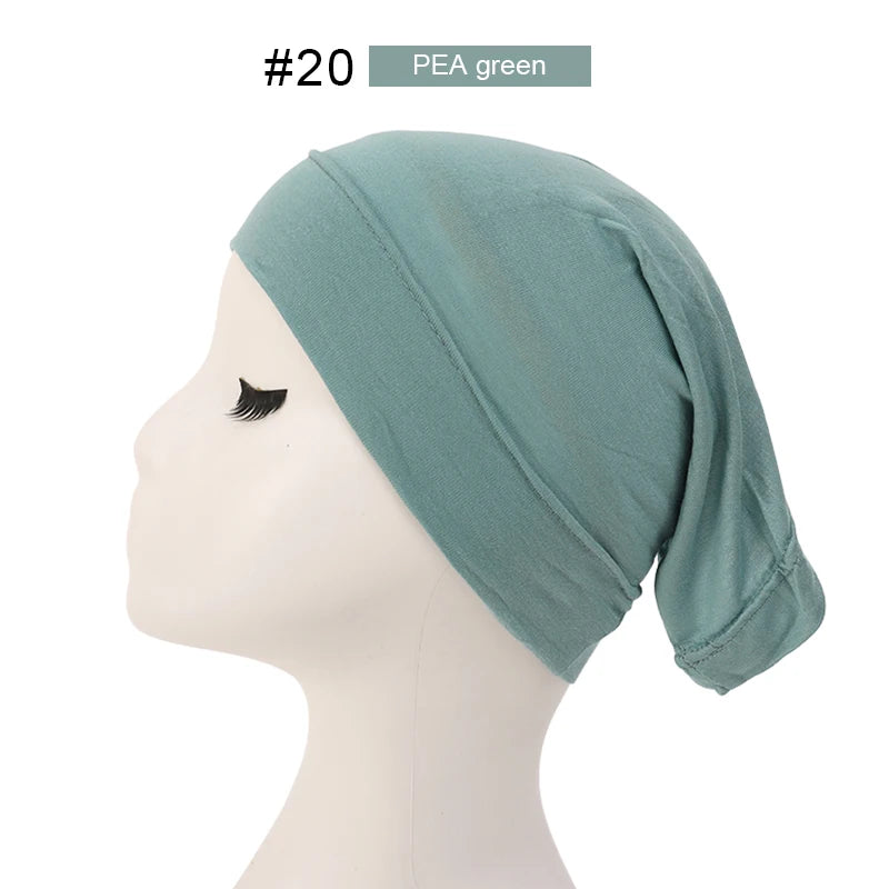 Hijab Casquettes Modal Coton - Sous-Écharpe Turban Islamique Femmes