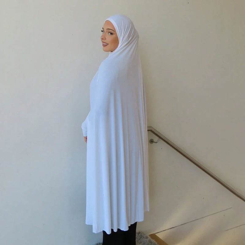 Abayas Musulmanes Manches Longues - Châle Long Couverture Complète Coton