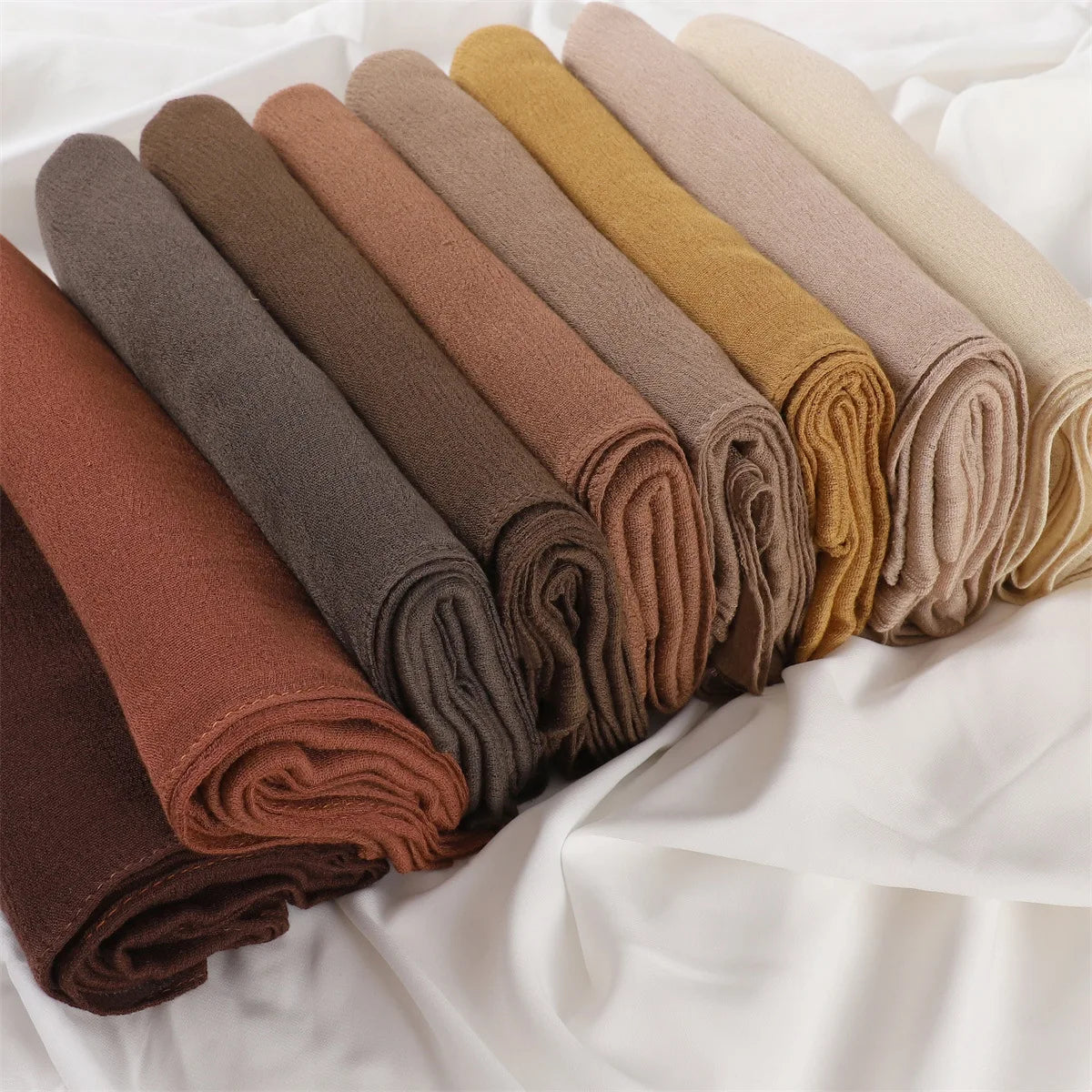 Écharpe Hijab à Plis Rayonne Coton - Turban Musulman Grande Taille