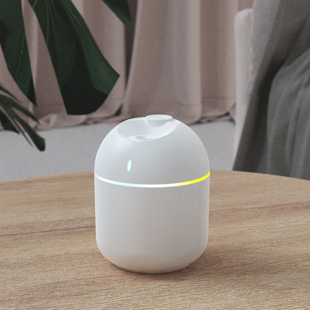 Humidificateur d'Air 270ML USB - Diffuseur Arôme Brume Fraîche LED