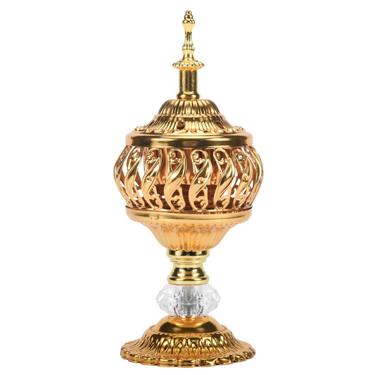 Brûleur d'Encens Bakhoor Charbon - Encensoir Arabe Métal Desktop