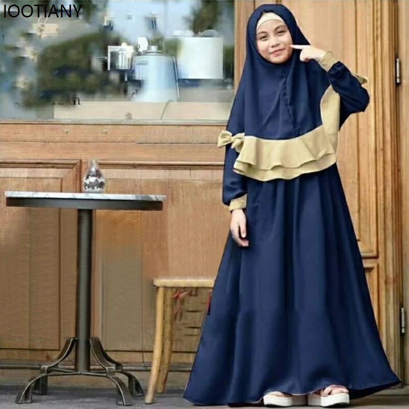 Vêtements de Prière Enfant Fille - Ensemble Burkha Ramadan 2025