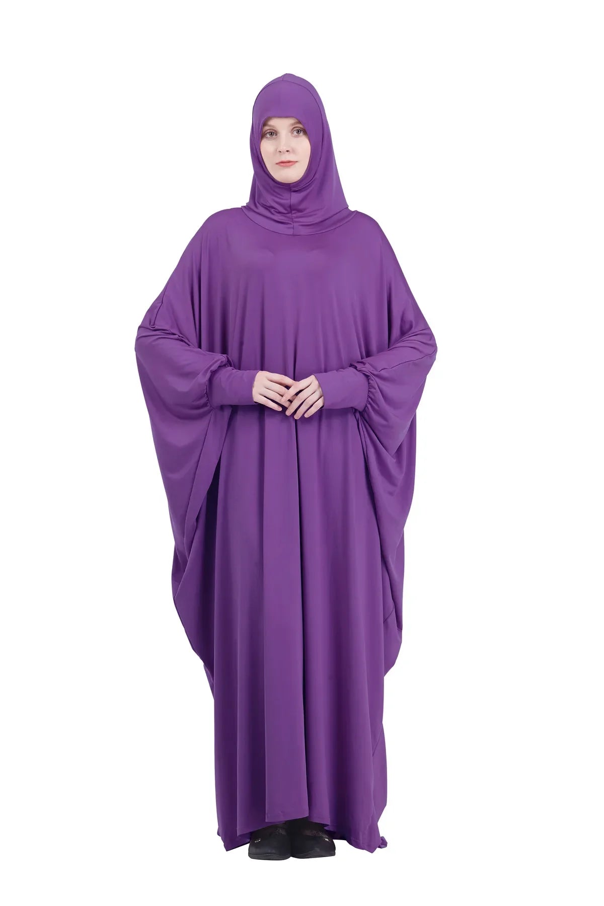 Khimar Prière Musulmane Longue Robe - Vêtement Islamique à Capuche