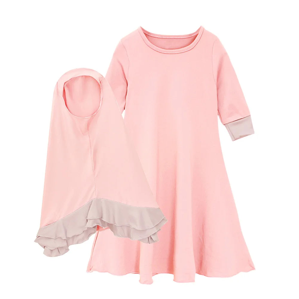 Vêtements de Prière Enfant Fille - Ensemble Burkha Ramadan 2025