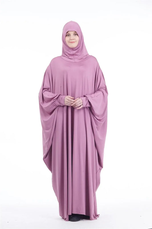 Khimar Prière Musulmane Longue Robe - Vêtement Islamique à Capuche