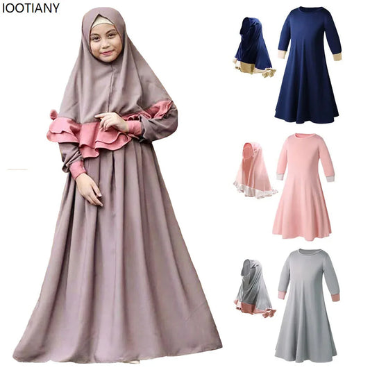 Vêtements de Prière Enfant Fille - Ensemble Burkha Ramadan 2025