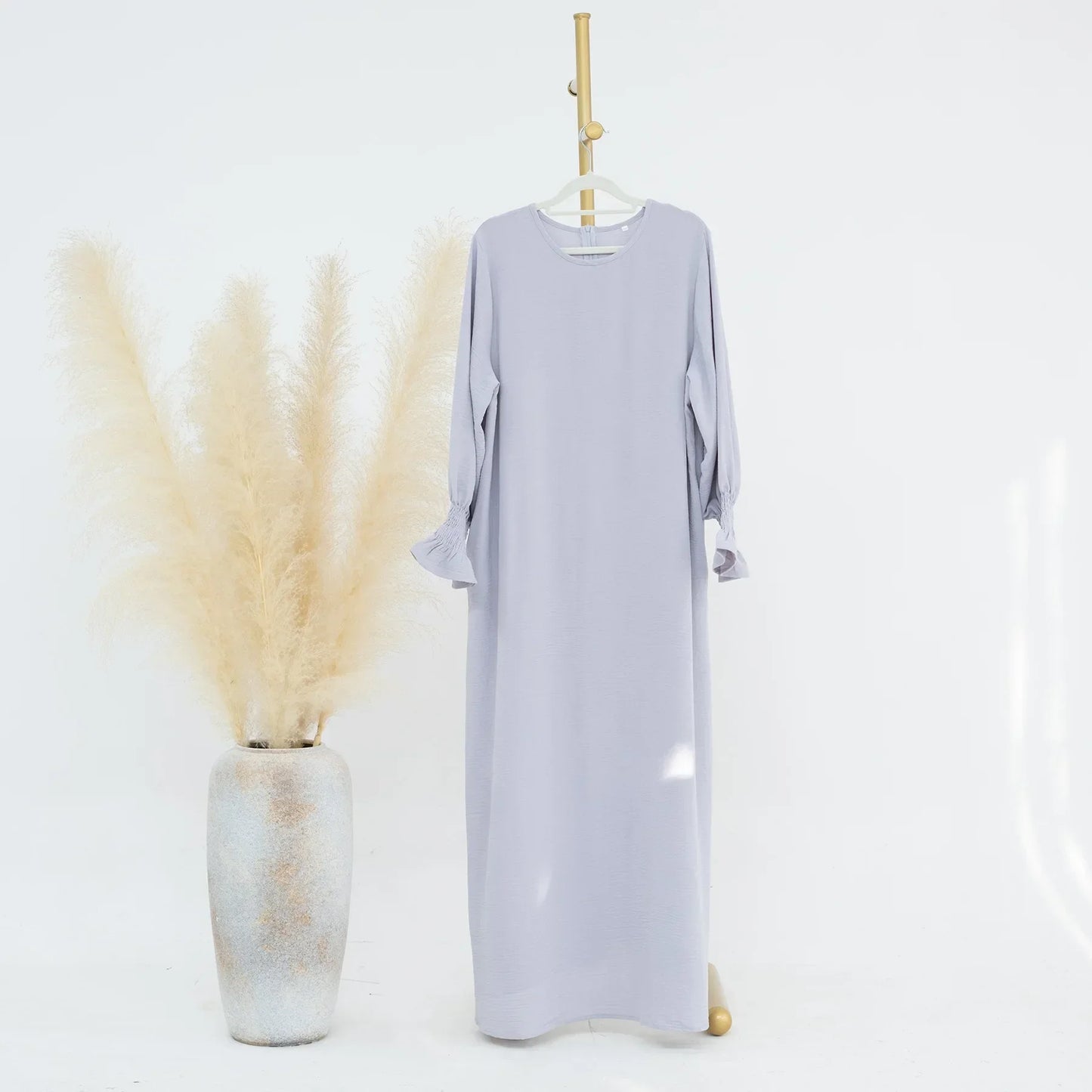 Abaya Robe Longue Style Pansement - Vêtement Musulman Simple Dubaï