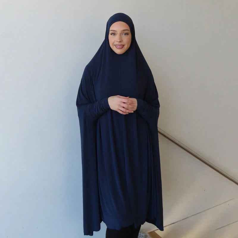 Abayas Musulmanes Manches Longues - Châle Long Couverture Complète Coton