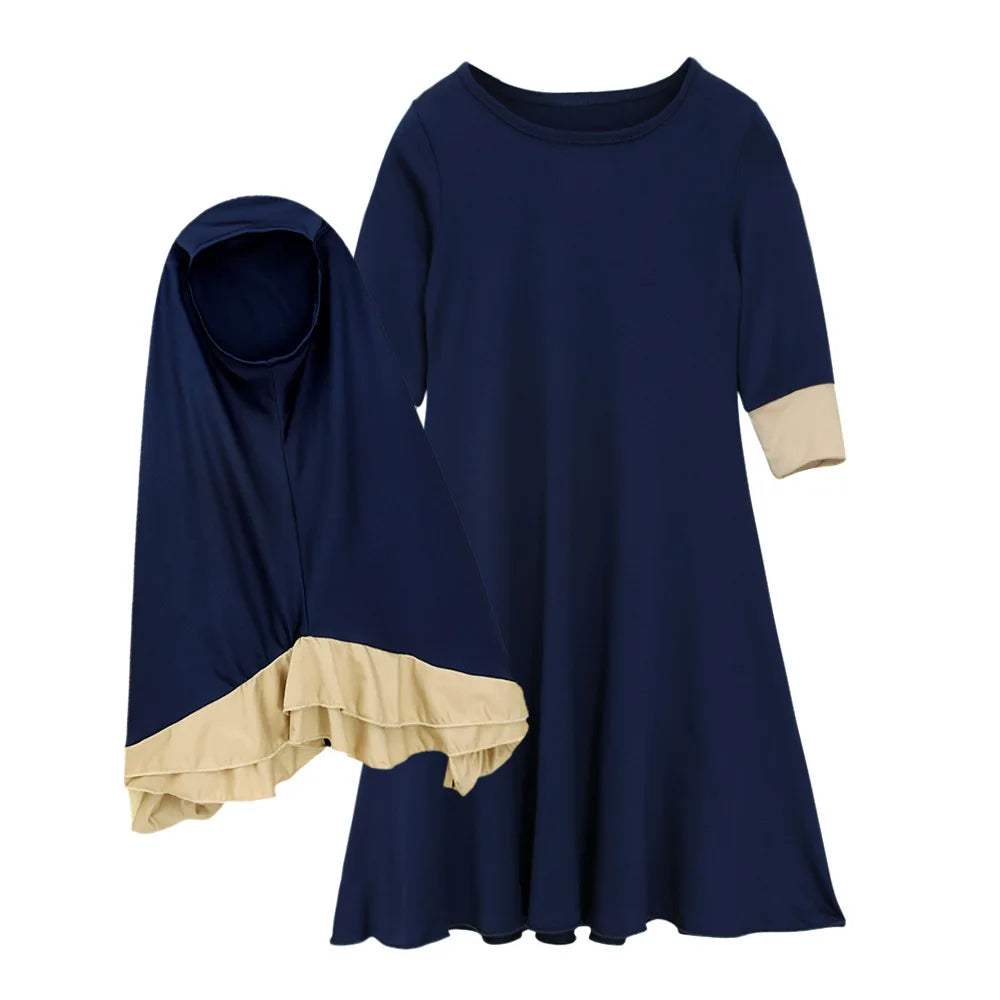 Vêtements de Prière Enfant Fille - Ensemble Burkha Ramadan 2025