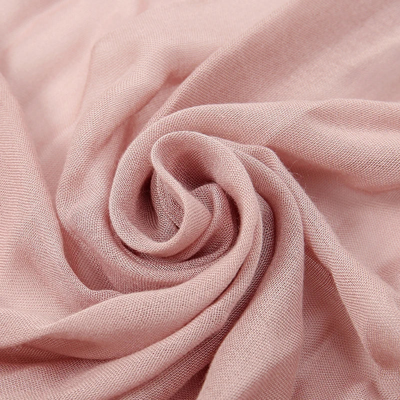 Hijab Modal Rayonne Coton - Écharpe Musulmane Unie 170x70cm