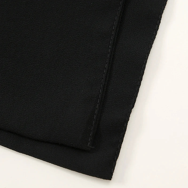 Niqab Mousseline Soie Noire - Couvre-Visage Musulman Respirant Prière