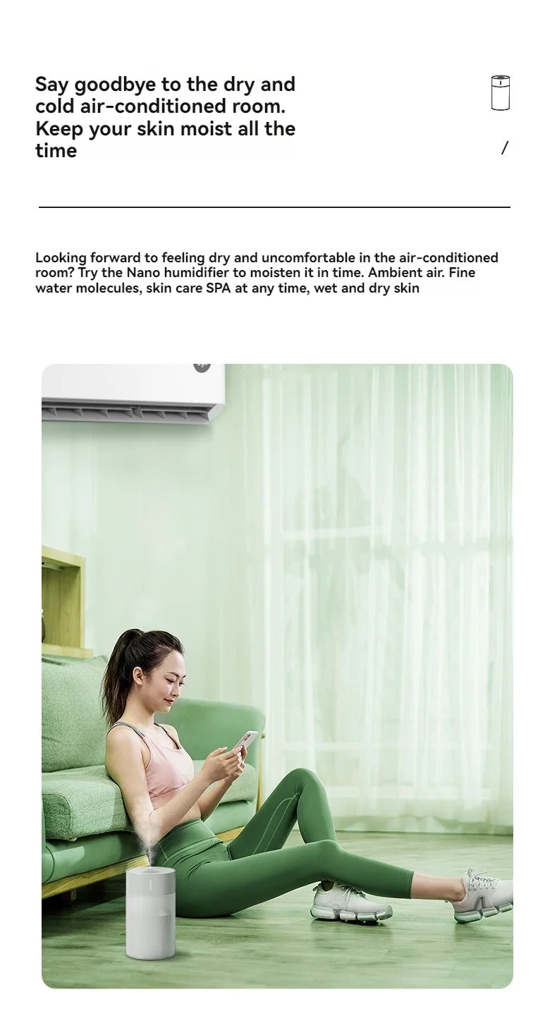 Humidificateur Portable 260ML USB - Silencieux avec Lumière LED