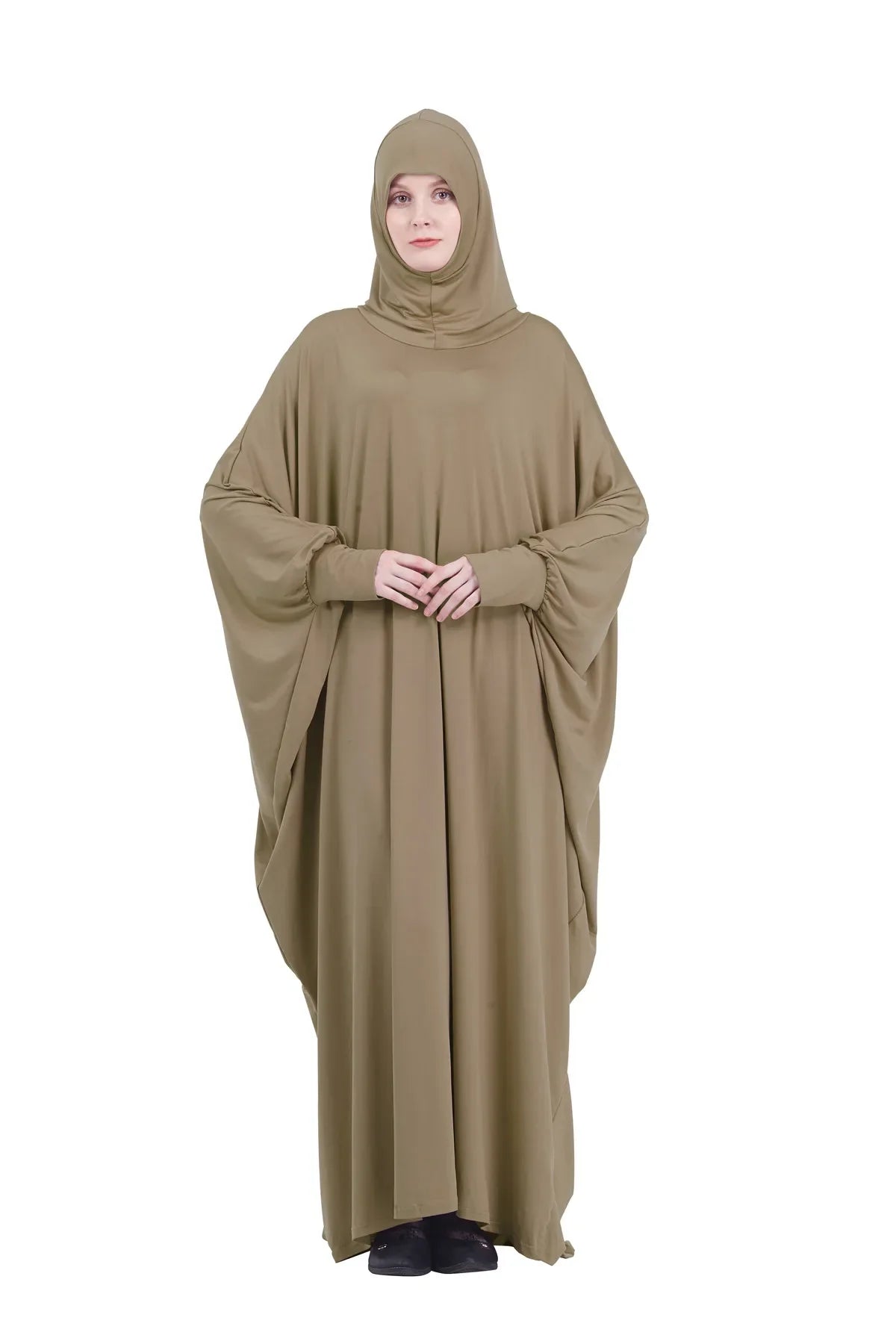 Khimar Prière Musulmane Longue Robe - Vêtement Islamique à Capuche