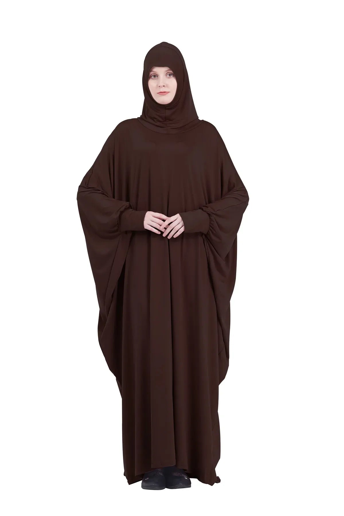 Khimar Prière Musulmane Longue Robe - Vêtement Islamique à Capuche